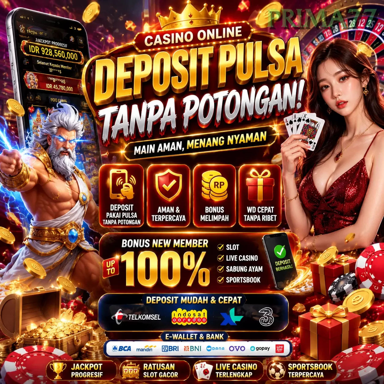 BONUS GARANSI KEKALAHAN SALDO KEMBALI 100_ promotion image